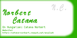 norbert catana business card